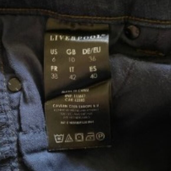 Liverpool The Crop Cuff Jeans in Doheny Dark 28 - Picture 5 of 5